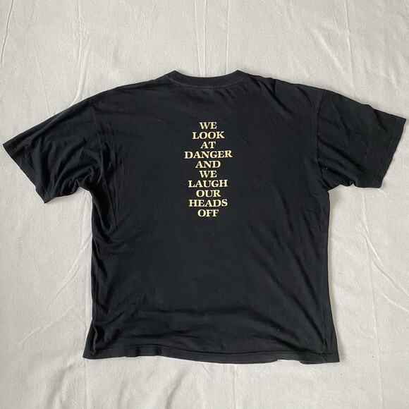 Vintage 90s Morrissey We Look At Danger And Laugh Your Arsenal Smiths T Shirt XL - Picture 5 of 5